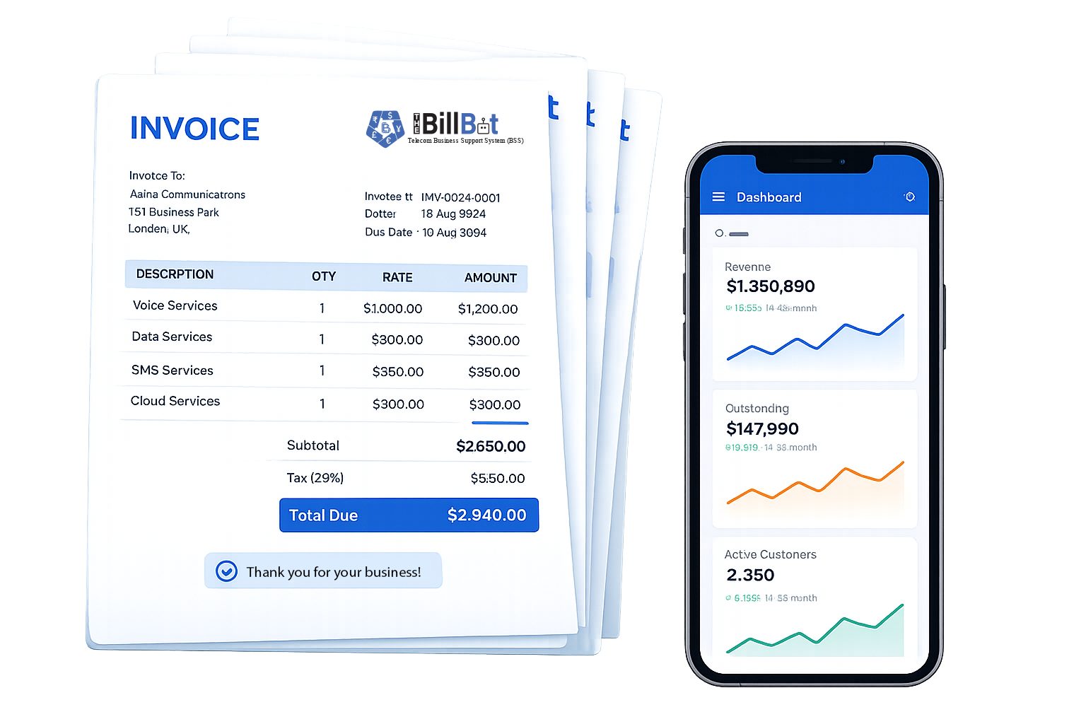 Invoices that <span>send themselves</span>